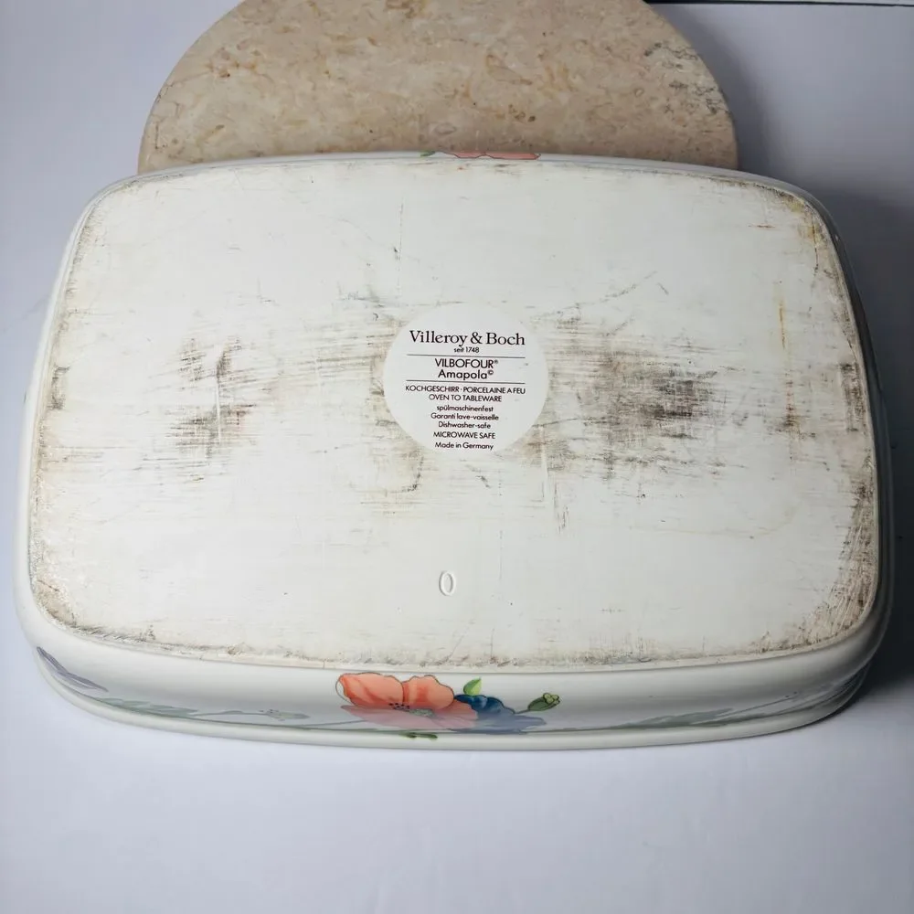 Villeroy‎ & Boch Amapolo Rectangular Baking Dish Casserole 14